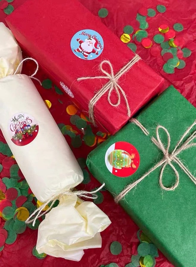 MORANTI Red Green Bulk Tissue Gift Wrapping Paper 30 Sheets 19.7 Inch x 27.5 Inch for Christmas Party Ugly Sweater Party Decoration - Image 4